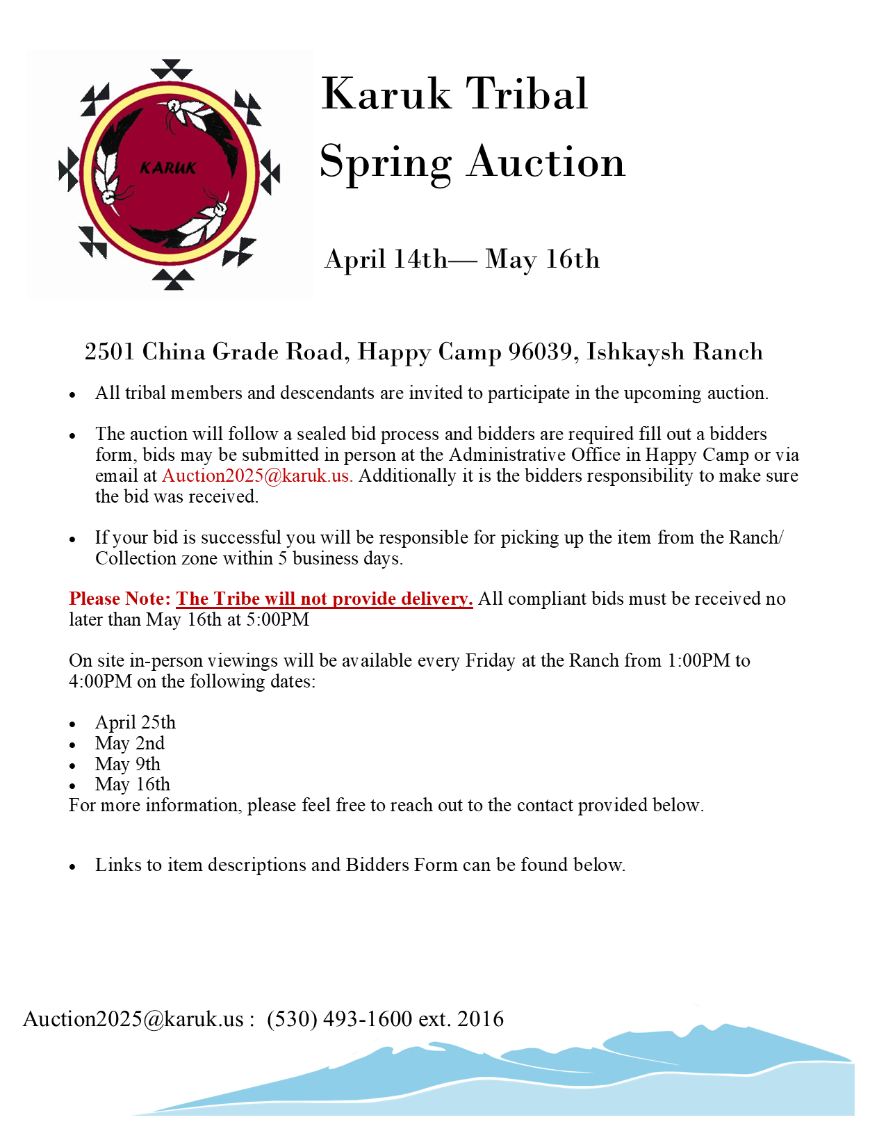 Auction Flyer 2025