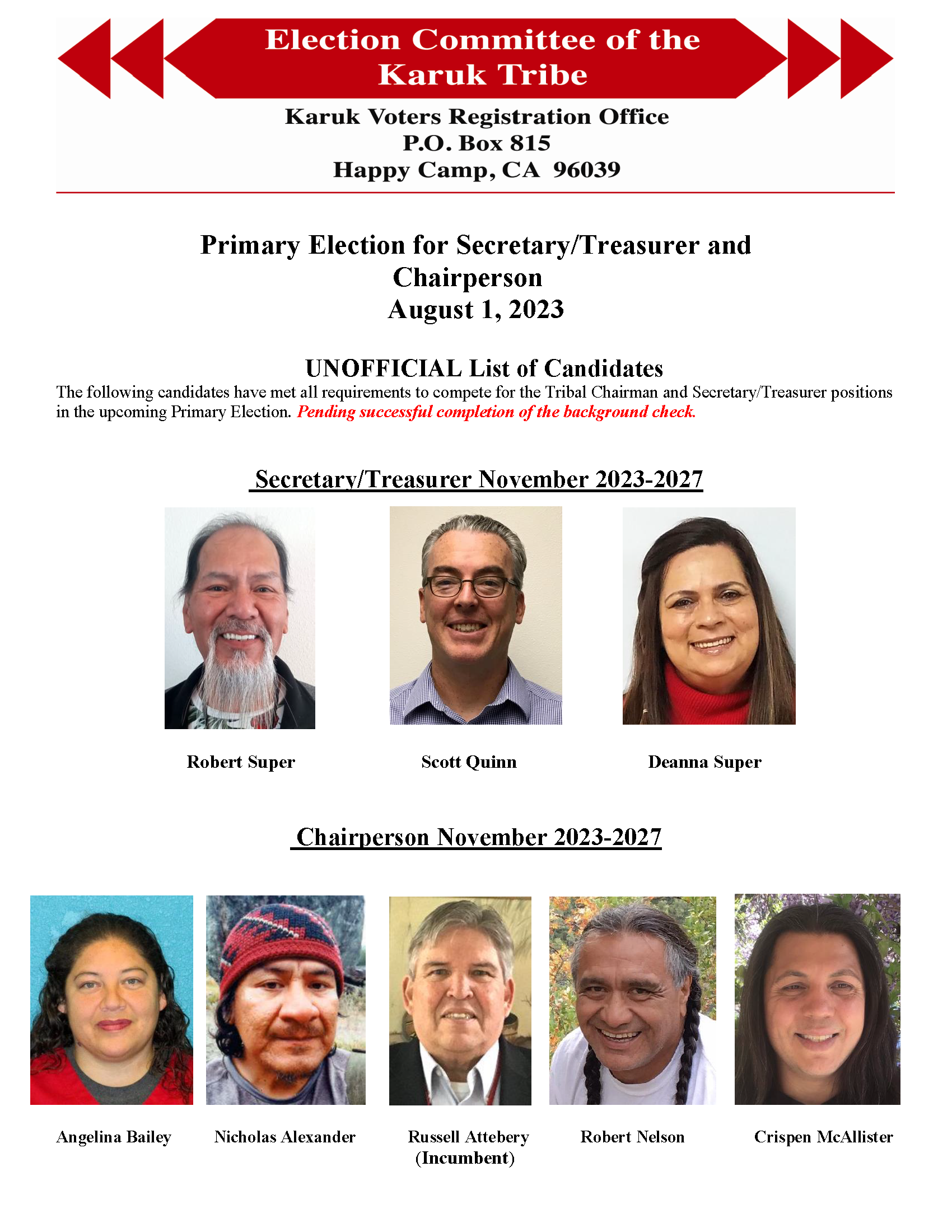 CAS Announces Candidates for 2023 CAS Elections