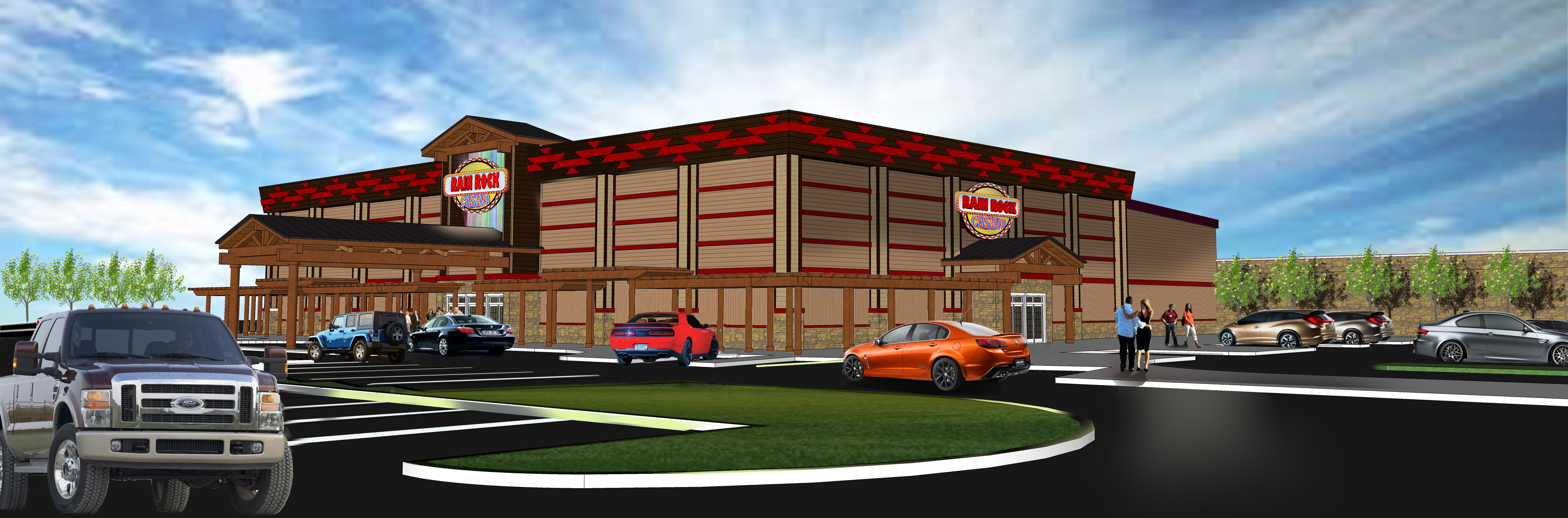 Rain Rock Casino Ext Rendering Day